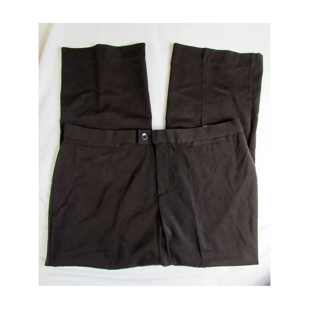 CJ Banks Dress Pants Brown Trouser Classic Fit Stretch Women's Size 20W - Picture 1 of 7